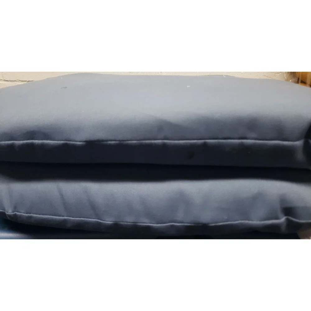 SET OF 2 THICK REVERSIBLE IN/OUTDOOR CUSHION CHAIR PADS (18x20